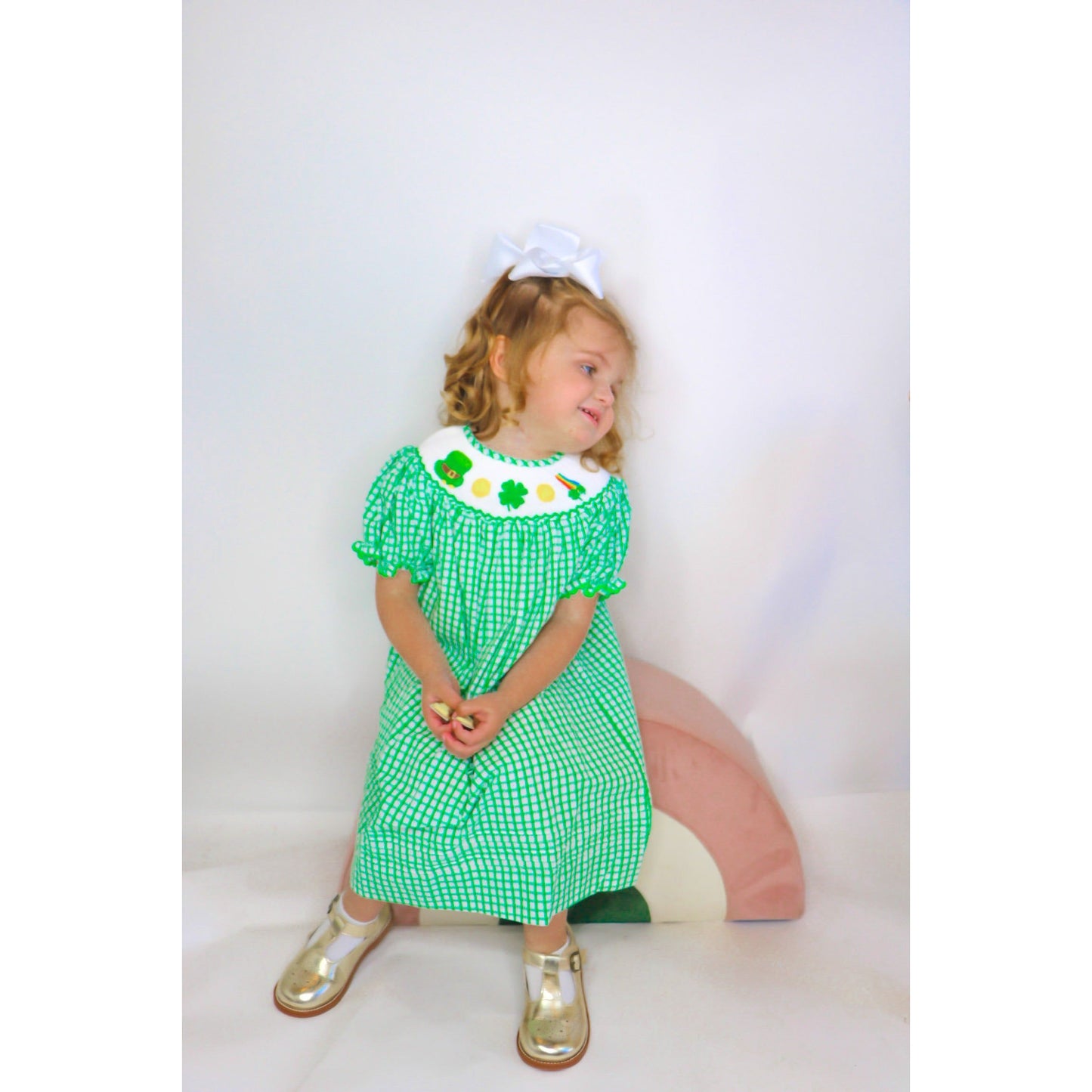 The Lucky Leprechaun Smocked Dress