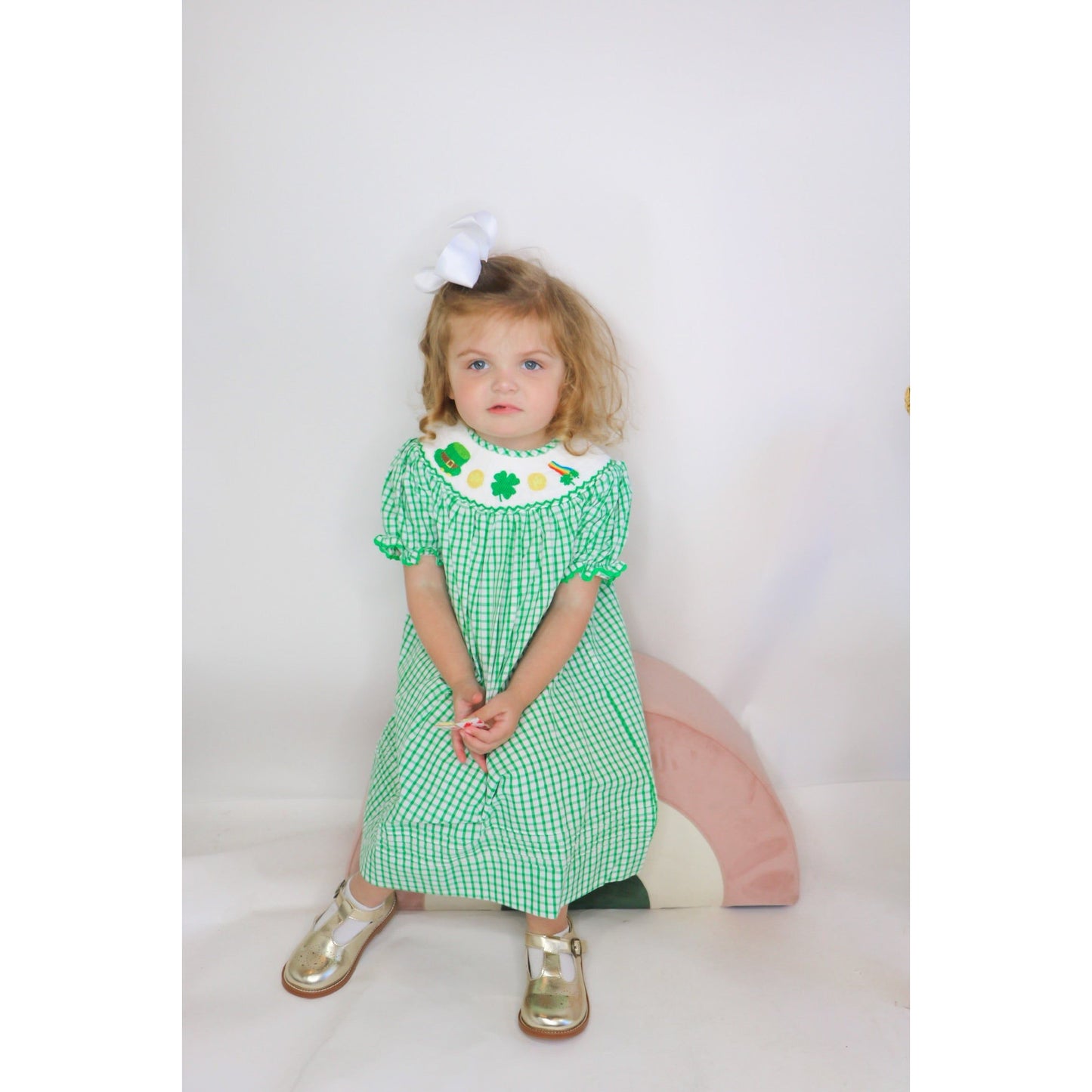 The Lucky Leprechaun Smocked Dress