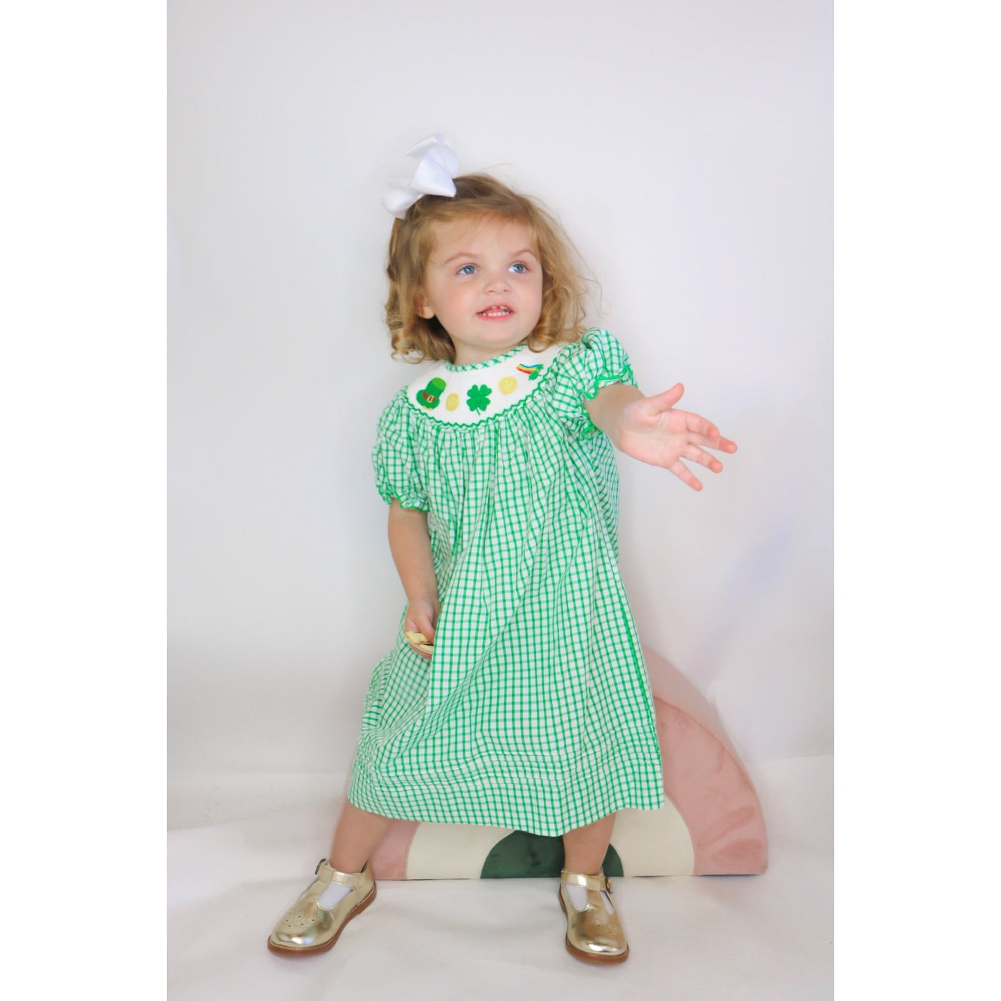 The Lucky Leprechaun Smocked Dress