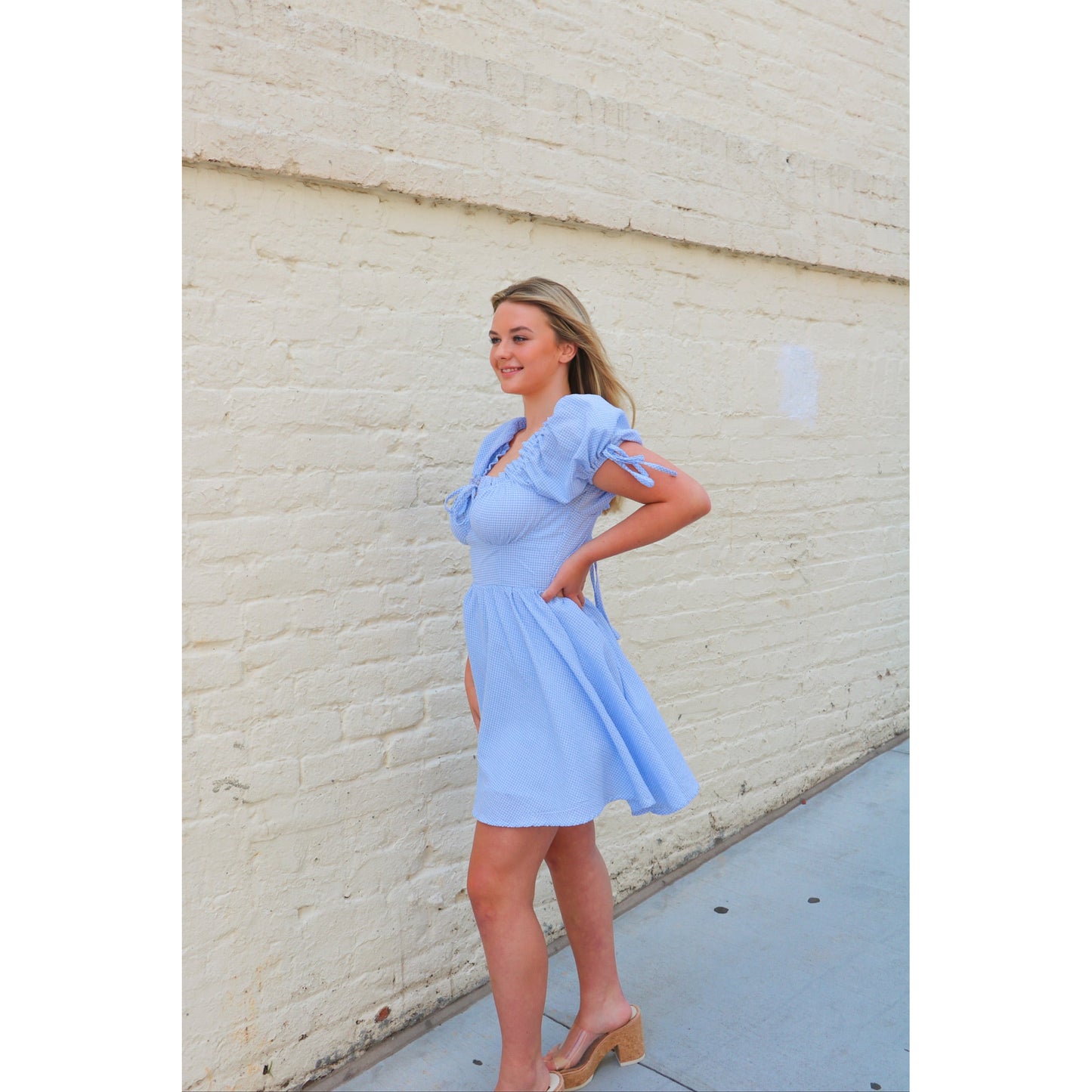 Graceful in Gingham Mini Dress