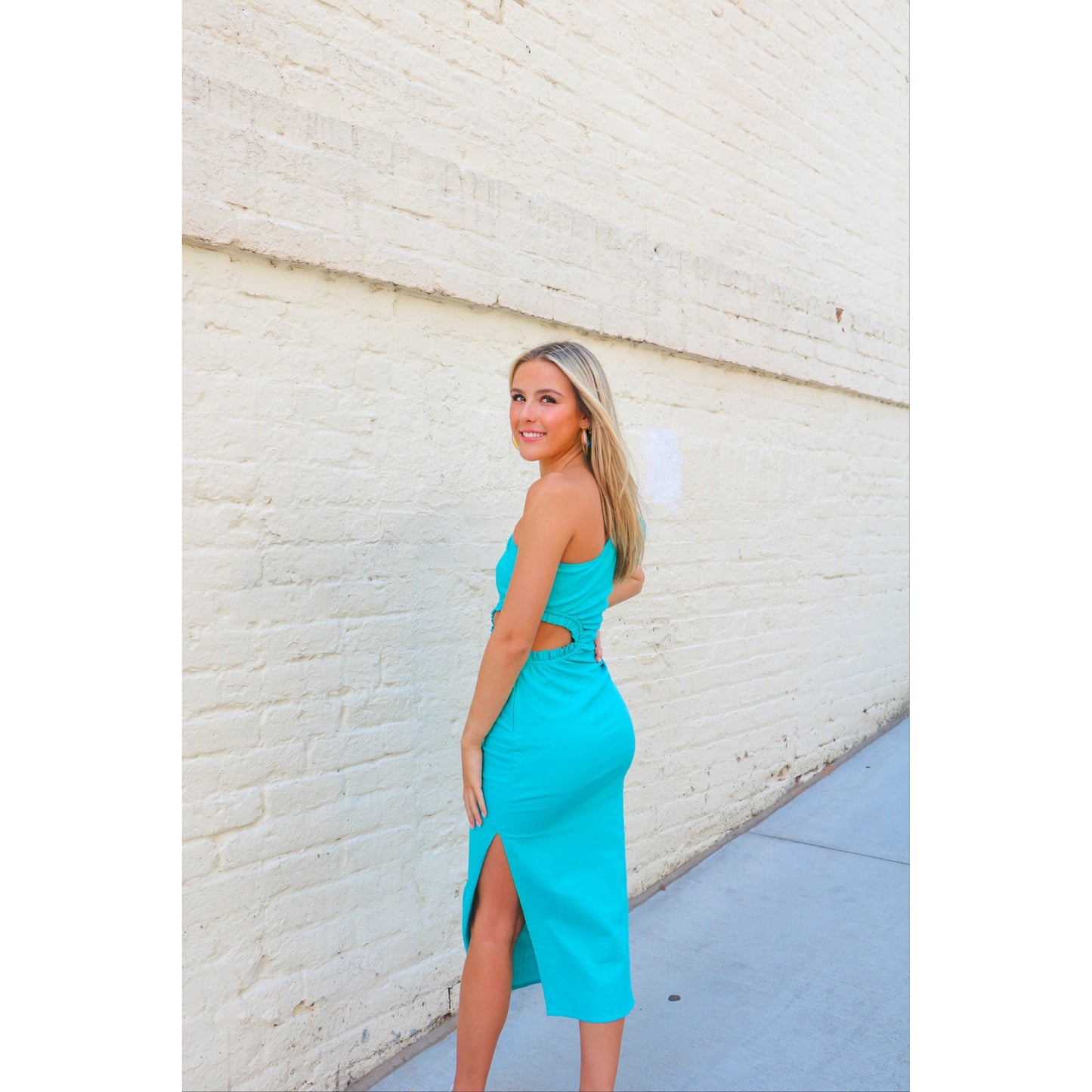 Forever a Fav 1-Shoulder Midi Dress