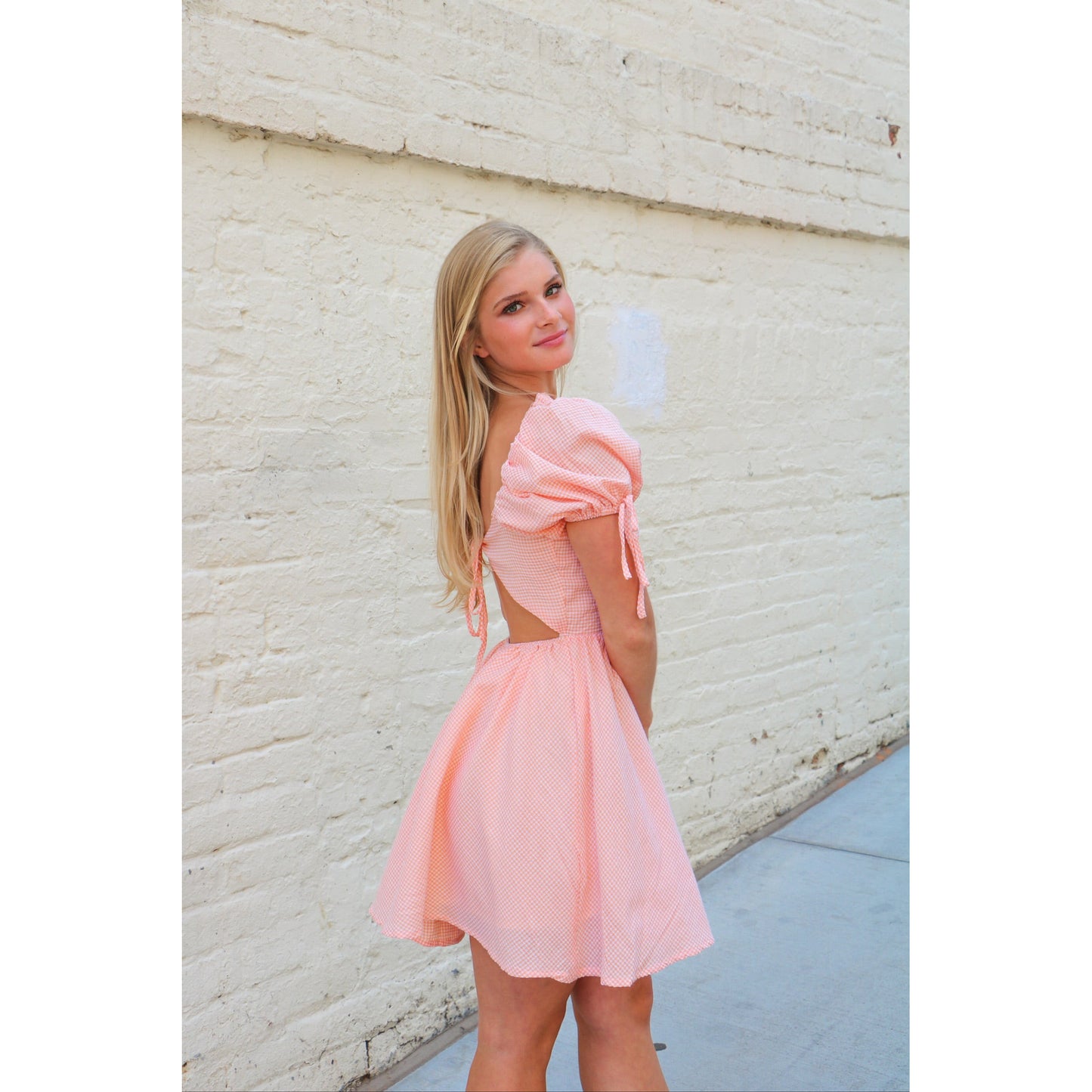 Graceful in Gingham Mini Dress