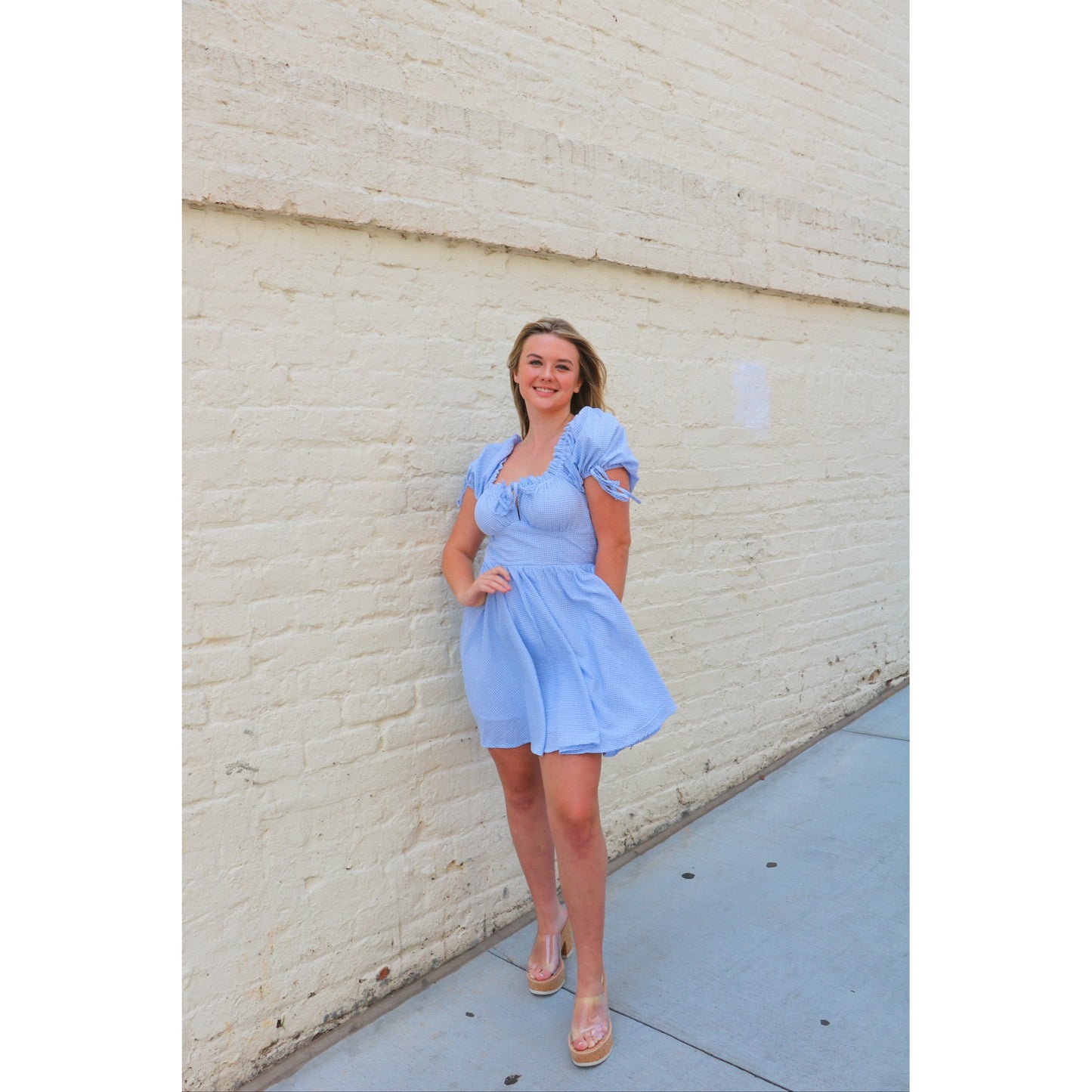 Graceful in Gingham Mini Dress