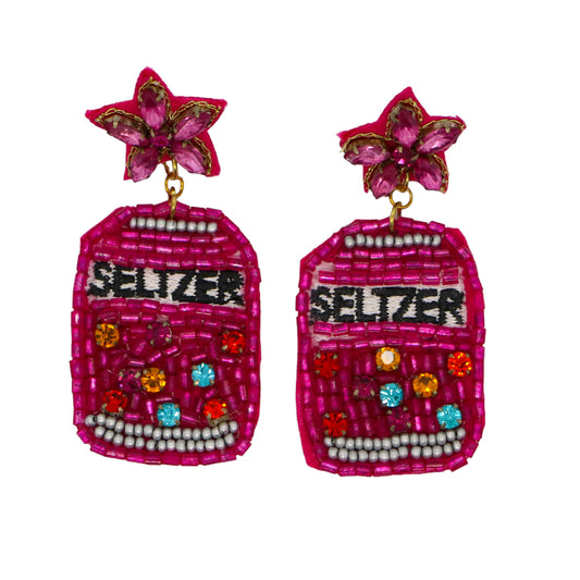 Beaded Seltzer Earrings