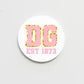 Greek Varsity Button 2.25"