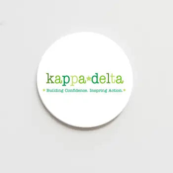 Greek Motto Button 2.25"