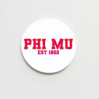 Greek Varsity Button 2.25"