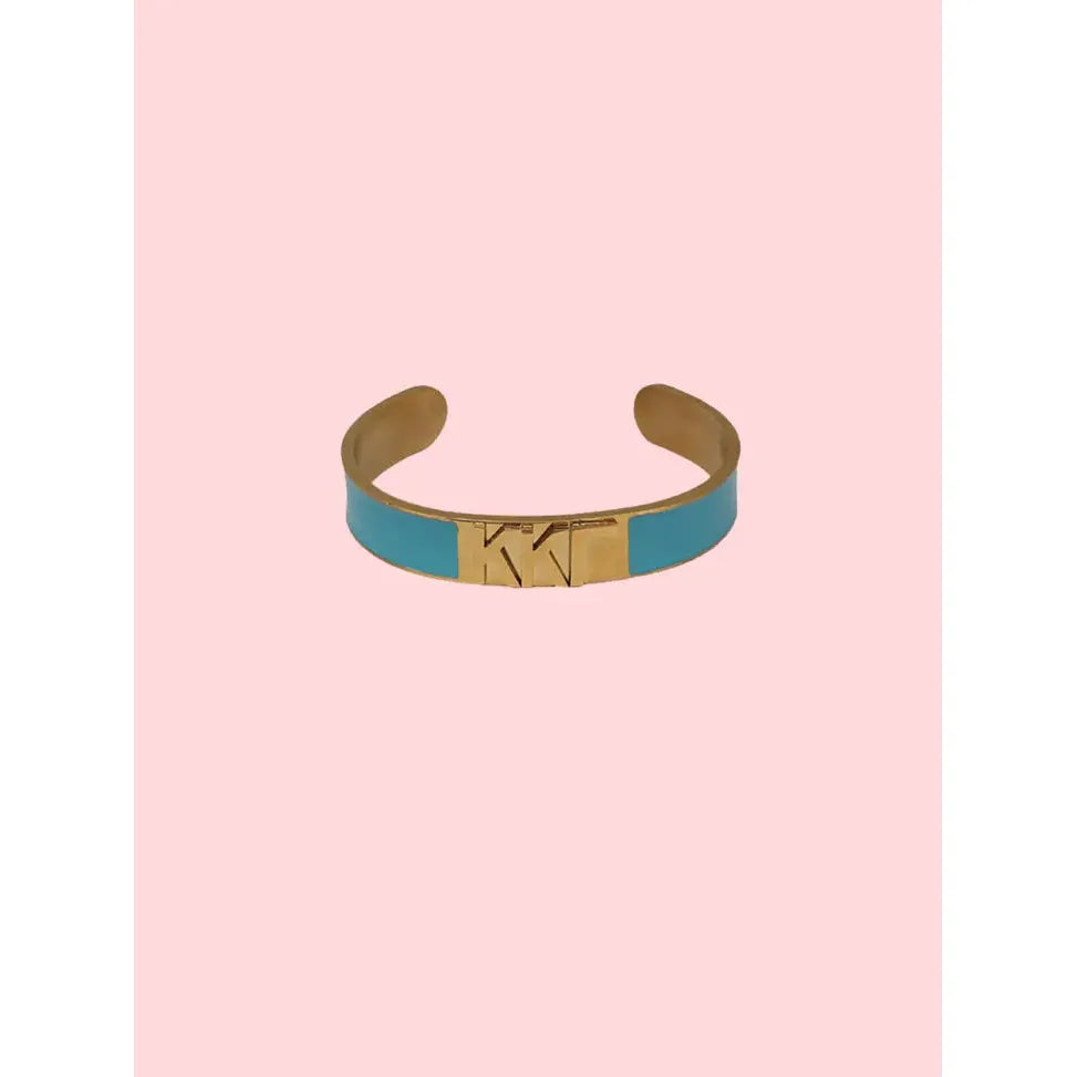 Greek Enamel Cuff Bracelet