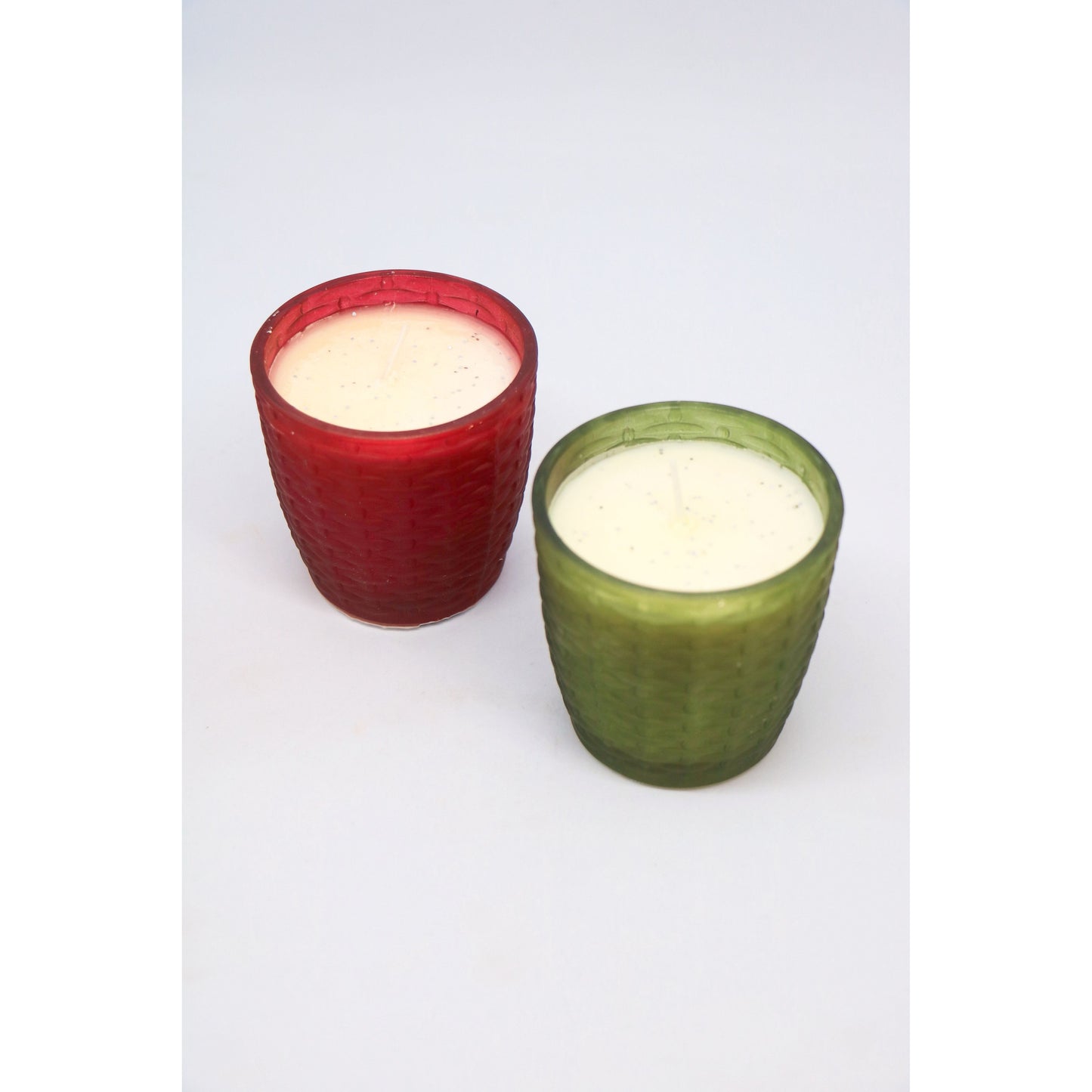 Red Frosted Small Vase 4.5oz Candle
