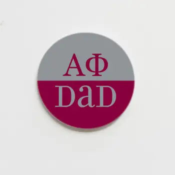 Dad Greek Parent Button 2.25"