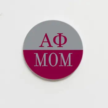 Mom Greek Parent Button 2.25"