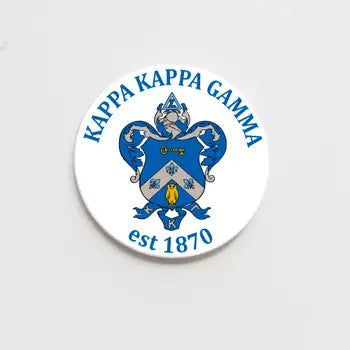 Greek Crest Button 2.25"