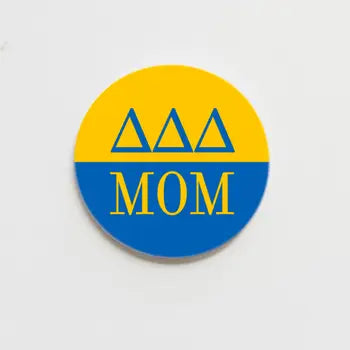 Mom Greek Parent Button 2.25"