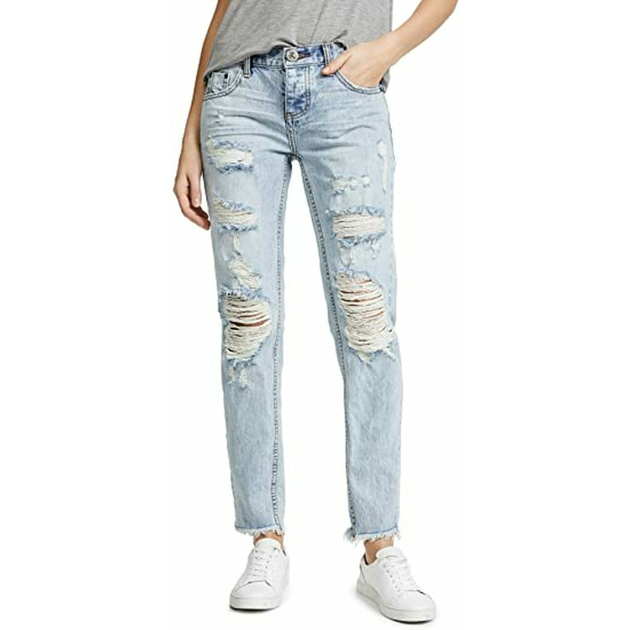 Awesome Baggies Low Rise Jeans in Blue Hart