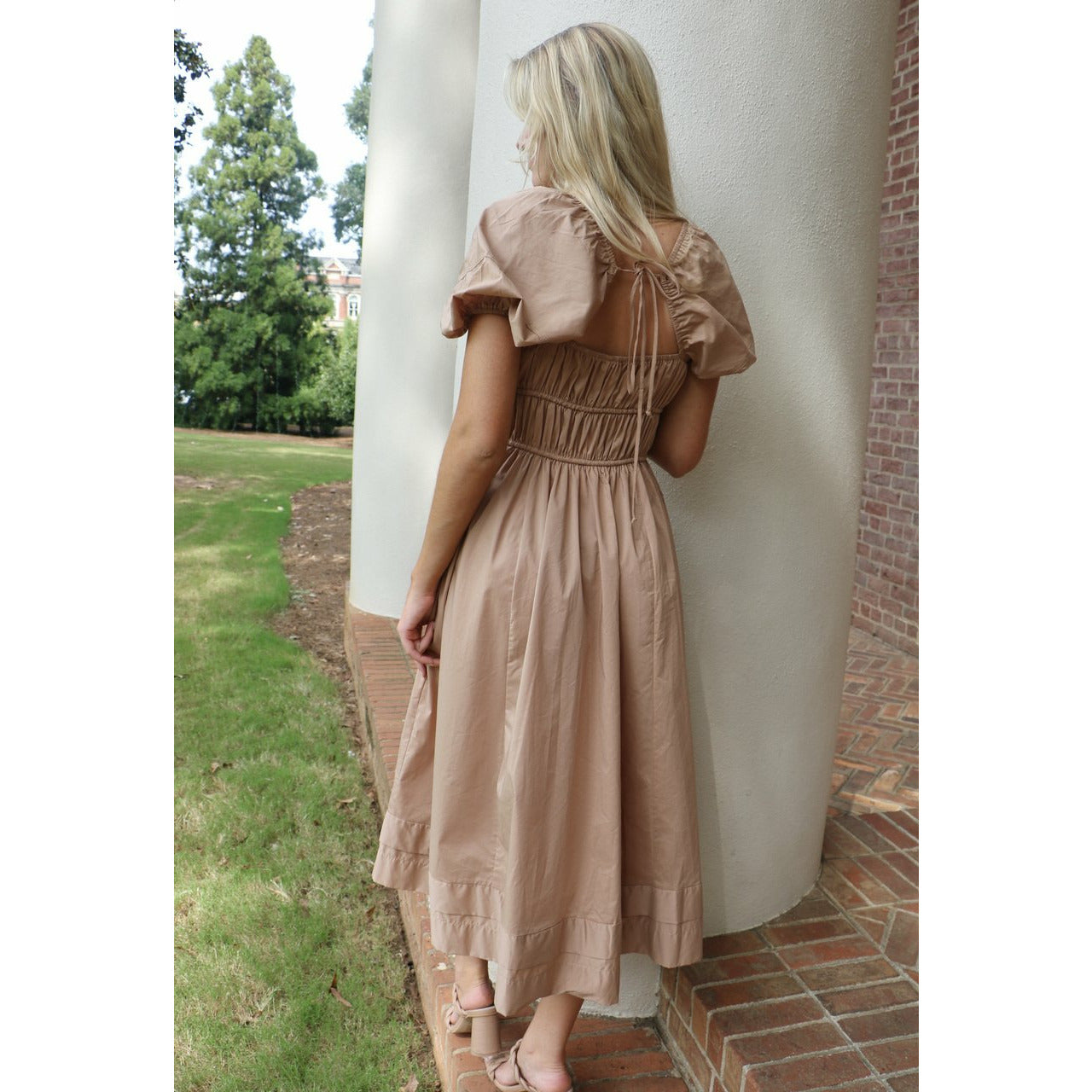 The Phoebe Puff Sleeve Midi Dress