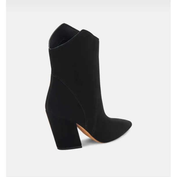 Nestly Booties in Black Suede