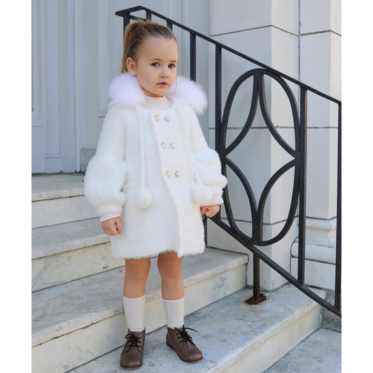 Milana Victoria Sweater Coat- White