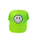 White Smiley Patch Hat