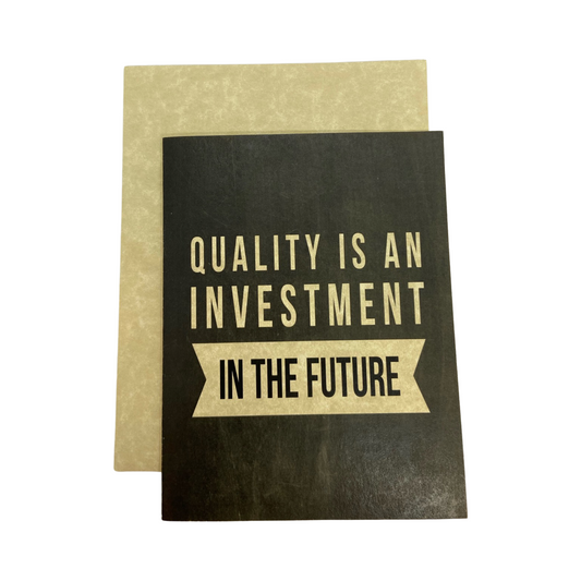 Quality is an Investment CARD